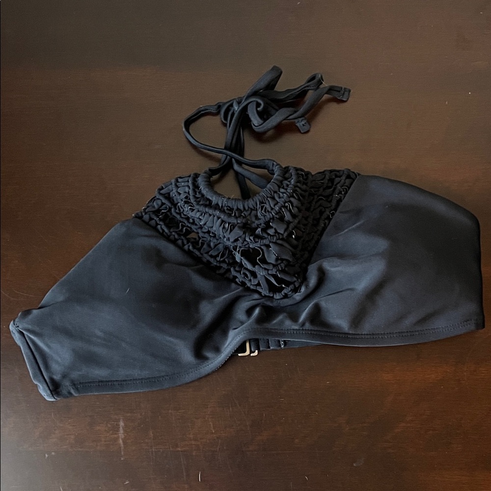 Black Swim Top